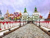 Budowle, Rosja, Most, Kolorowe, Moskwa