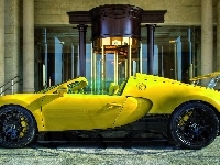 Veyron, Budynek, Żółty, Bugatti, 16.4 Grand Sport
