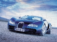 Bugatti Veyron, Błękitny, Niebo