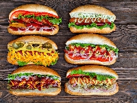 Deski, Hot dogi, Bułki