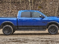 Dodge Ram 1500 Rebel, Blue Streak Crew Cab