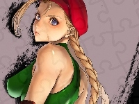 Beret, Cammy, Kobieta, Street Fighter, Kostium, Warkocz