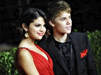 Justin, Selena, Bieber, Celebryci Justin Bieber, Gomez
