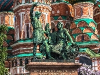 Cerkiew, Pomnik, Plac, Czerwony, Moskwa