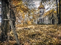Jesień, Cerkiew, Drzewa