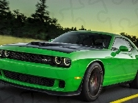 Challenger, Zielony, Dodge, SRT