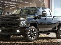 Czarny, Chevrolet Silverado 2500 HD
