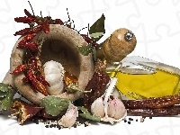 Chili, Czosnek, Papryka, Olej
