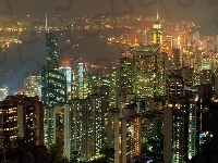 Chiny, Miasto w nocy
