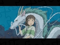 chłopak, Spirited Away, zwierz