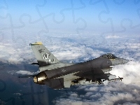 Chmury, Myśliwiec, F-16, Lot