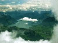 Jezioro, Chmury, Góry