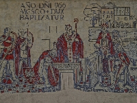 Ścienne, Gniezno, Malowidło, Chrzest