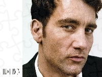 ciemne włosy, Clive Owen, jasne oczy