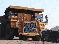 Kamieniołom, Ciężarówka, BelAZ 75710, Pył