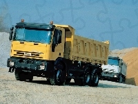 Żółta Ciężarówka Iveco