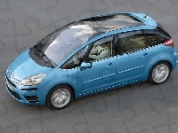 Citroen C4 Picasso, Błękitny, Reflektor