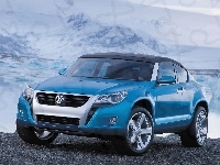 Concept, Niebieski, Volkswagen, Car