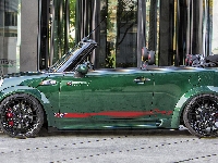 Zielony, S, Mini Cooper, Bok, Cabrio
