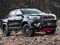 Pickup, Toyota Hilux, Czarna