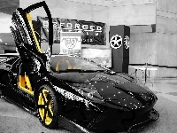 Lamborghini, Czarne, Karbon