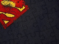 Czarne, Supermen, Logo, Tło