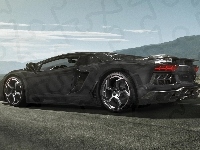 Samochód, Czarny, Lamborghini
