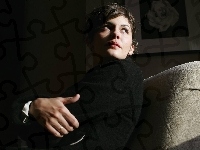 czarny sweterek, Audrey Tautou, obraz