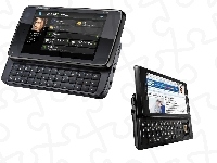 Czarny, Nokia N900, Wyświetlacz, Profil