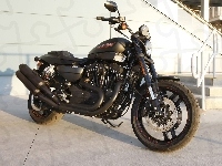 Czarny, Harley Davidson XR1200X, Mat