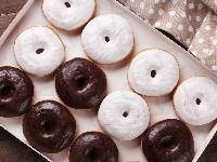 Lukrowane, Pączki, Donuty, Czekolada
