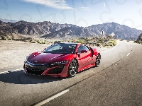 2017, Acura NSX, Czerwona