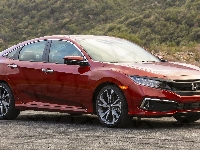 Sedan, Honda Civic, Czerwona