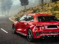 Tył, Czerwone, Audi RS3 Sportback