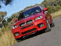 BMW , Czerwone, X6