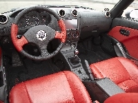 Czerwone, Daihatsu Copen, Wnętrze