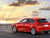 Sportback, Audi S3, Czerwone