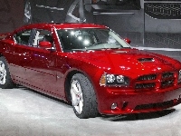 Czerwony, Nowy, Dodge Charger