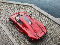2016, Czerwony, Koenigsegg Regera, Nabrzeże