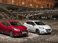 Nissan Micra, Biały, Czerwony
