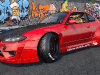 Czerwony, Nissan Silvia S15 Rocket Bunny