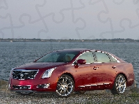 Czerwony, Cadillac, Samochód