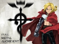 ręka, człowiek, Full Metal Alchemist, peleryna, postać, zbroja