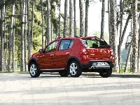 Dacia Sandero, Bordowa, Las