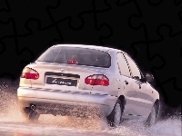 sedan, Daewoo Lanos, Srebrny