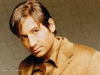 David Duchovny, brązowy strój