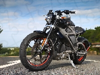 Elektryczny, Motocykl, Harley-Davidson LiveWire, Czarny
