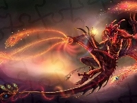 Pawie, Demon, Pióra