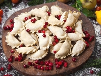 Deska, Owoce, Pierogi
