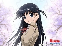 długie włosy, School Rumble, wielkie oczy